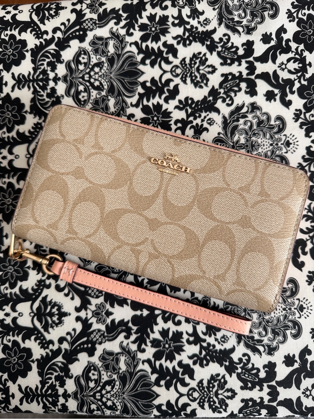 Coach Signature Wristlet Wallet